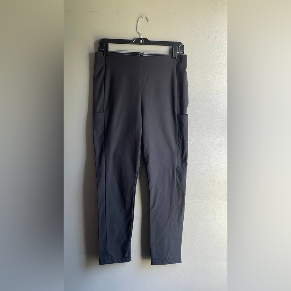 Athleta Wander Slim Ankle Leg Pants Back Zip Sz 8 Activewear Athleisure Yoga